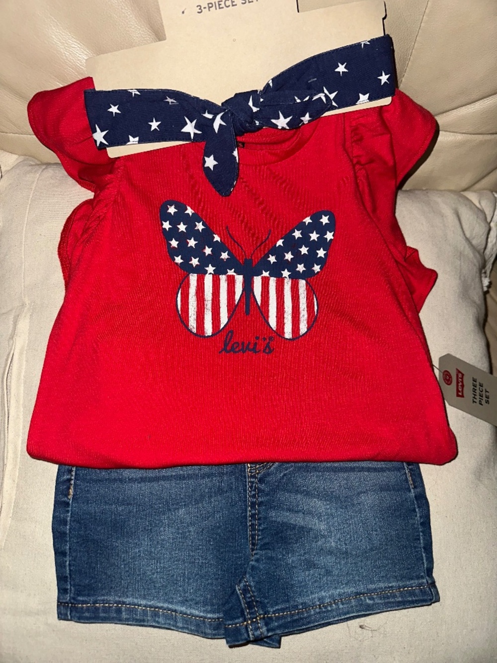 America's 250 bday NWT Levi's 3 piece set 4T